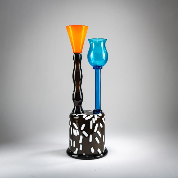 Hauptbild zu Objekt, Prototyp-Glasobjekt 'Girinno', 1986, Ettore Sottsass, Toso Vetri d'Arte, Murano f&uuml;r Memphis, Mailand / Milan, 178B 588