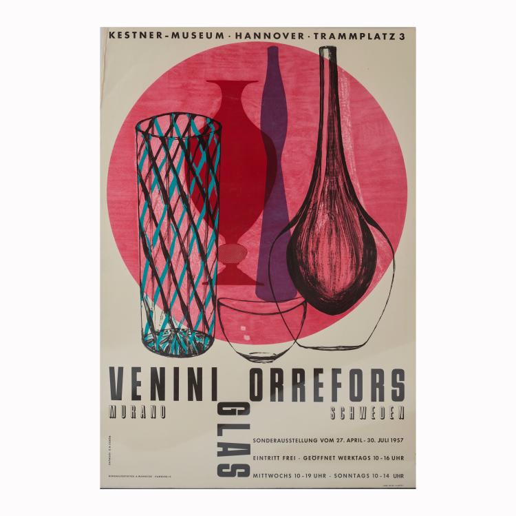 Hauptbild zu Objekt, Konvolut 3 Ausstellungsposter (Maeght, und zweimal Glas), 1949 - 1957, 178A 494