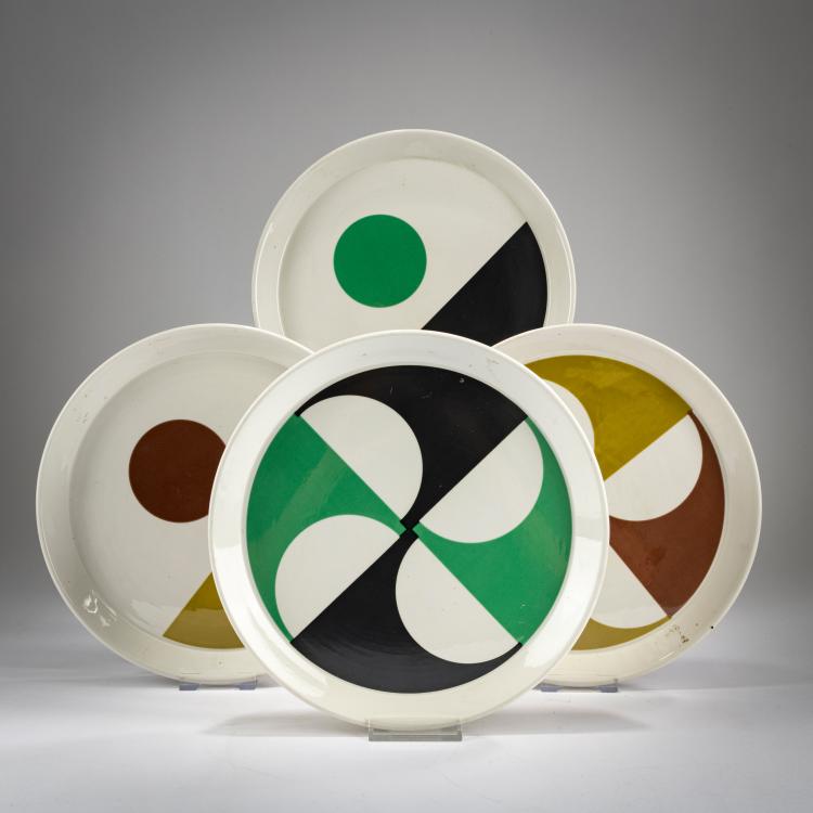 Hauptbild zu Objekt, Vier Teller, um 1967, Gio Ponti, Franco Pozzi, Gallarata, 178B 544