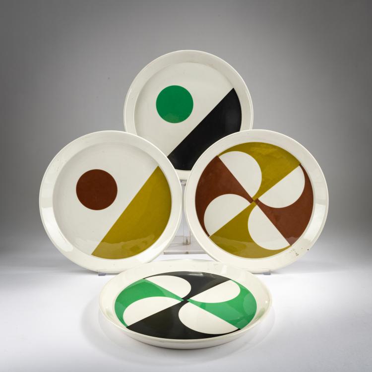 Bild 1 zu Objekt, Vier Teller, um 1967, Gio Ponti, Franco Pozzi, Gallarata, 178B 544