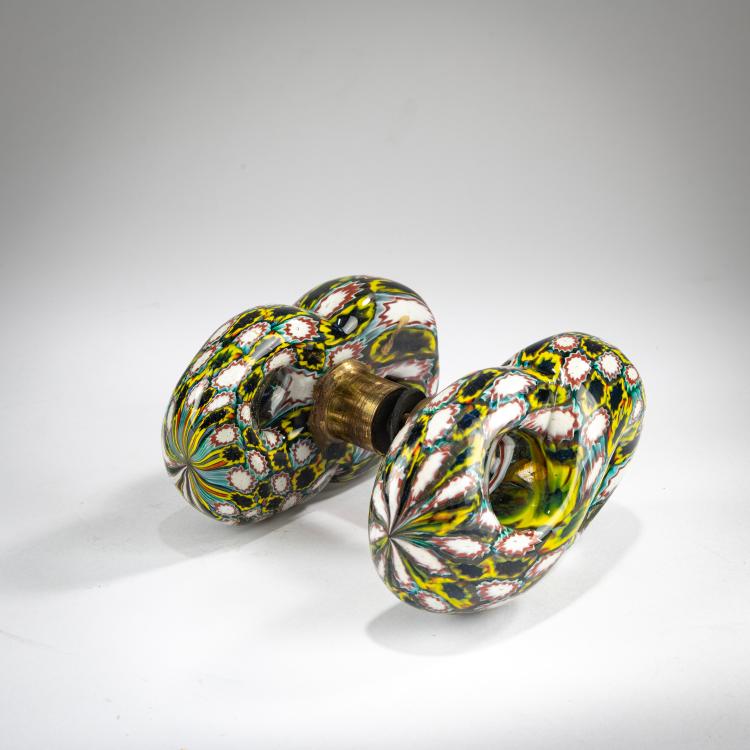 Hauptbild zu Objekt, T&uuml;rgriffpaar, 1960er Jahre, Murano, 178B 581