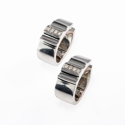 Pair of diamond stud earrings