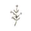 Floral brooch with diamonds
