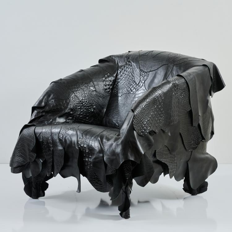 Hauptbild zu Objekt, Armlehnsessel 'Leatherworks', 2007 (Entwurf), Fernando Campana,Humberto Campana, Edra, Mailand / Milan, 178B 938