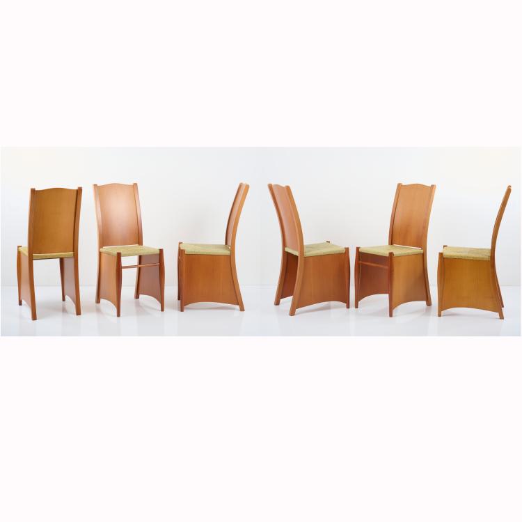 Hauptbild zu Objekt, Six Chairs 'Bob Dubois', 1987, Philippe Starck, Driade, Corsico, 178B 651