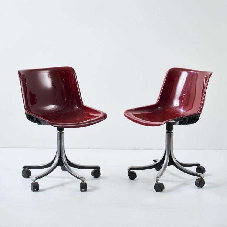 Hauptbild zu Objekt, Zwei St&uuml;hle 'Modus', 1972, Tecno, Mailand, 178B 794