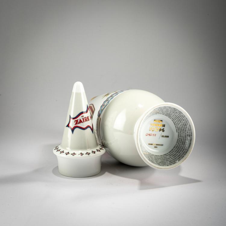 Bild 2 zu Objekt, Deckelvase '100% Make  Up', 1992, Alessandro Mendini,Kingelez Bodys Isek, Alessi Tendenste, Mailand, 178B 553