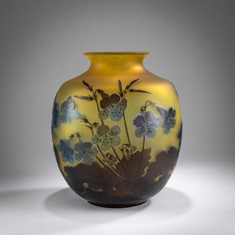 Hauptbild zu Objekt, Gro&szlig;e Vase 'Hibiscus', 1925-36, Gall&eacute;, Nancy, 178A 122