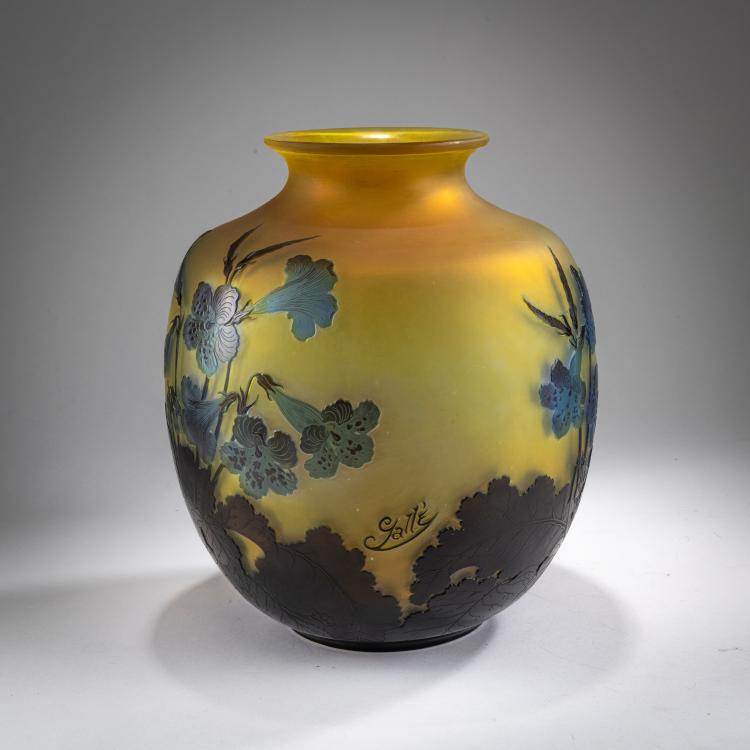 Bild 1 zu Objekt, Gro&szlig;e Vase 'Hibiscus', 1925-36, Gall&eacute;, Nancy, 178A 122