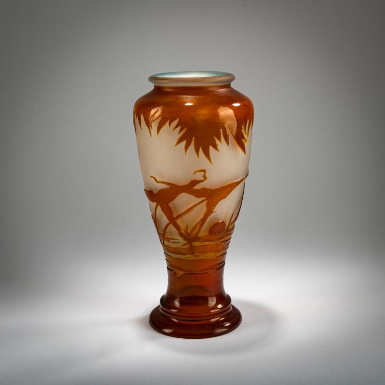 Bild 1 zu Objekt, Vase 'N&eacute;nuphars et libellule', 1905-08, Gall&eacute;, Nancy, 178A 78