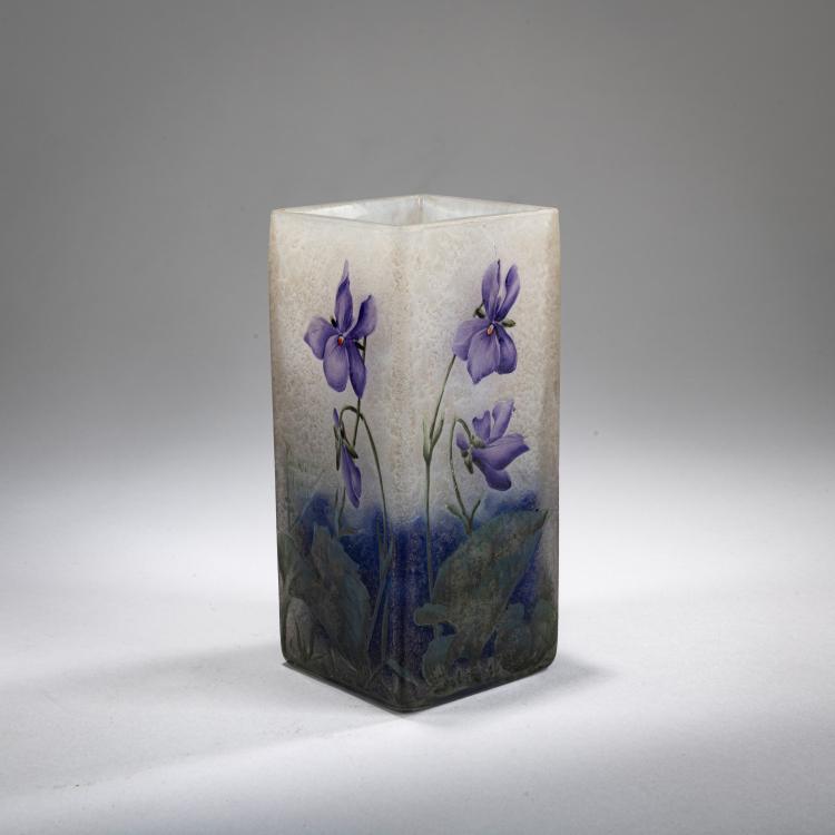 Hauptbild zu Objekt, Vase 'Violettes', um 1905, Daum Fr&egrave;res, Nancy, 178A 23