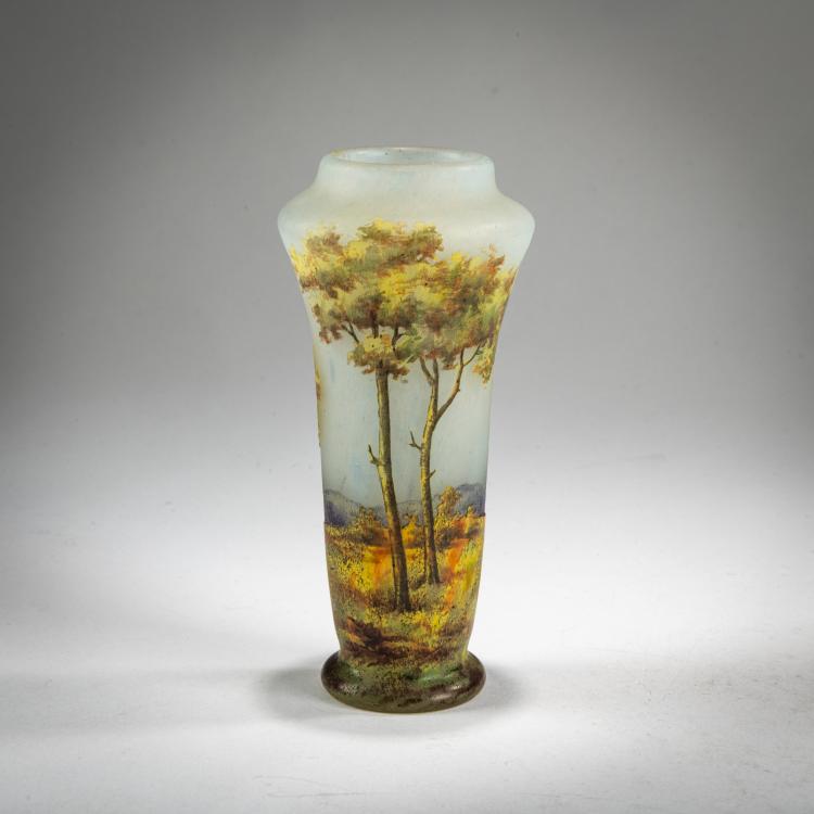 Hauptbild zu Objekt, Vase 'Paysage en &eacute;t&eacute;', um 1903-05, Daum Fr&egrave;res, Nancy, 178A 13