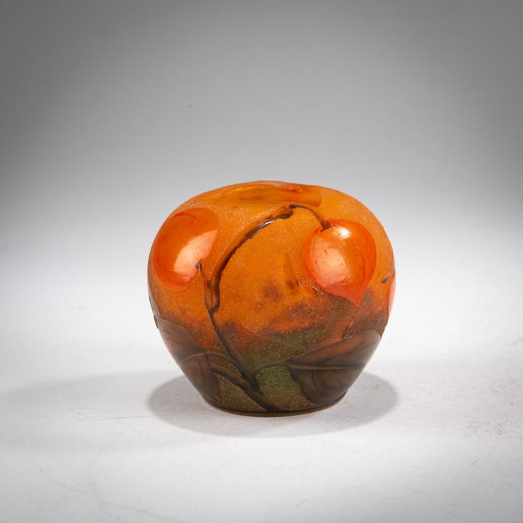 Bild 1 zu Objekt, Kleine Vase 'Physalis', um 1910, Daum Fr&egrave;res, Nancy, 178A 35