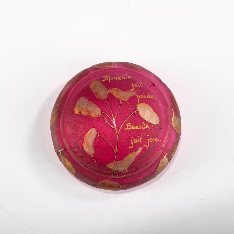 Hauptbild zu Objekt, Dose 'Monnaie du Pape', um 1895, Daum Fr&egrave;res, Nancy, 178A 6