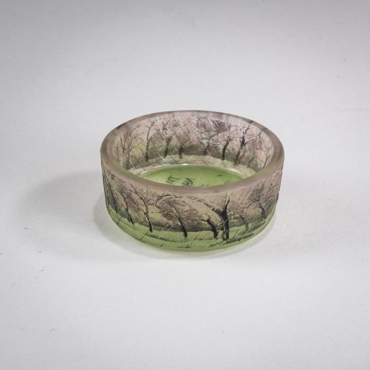 Bild 1 zu Objekt, Miniaturschale 'Pluviose' - 'Une Pluie', um 1900, Henri Berg&eacute;, Daum Fr&egrave;res, Nancy, 178A 8