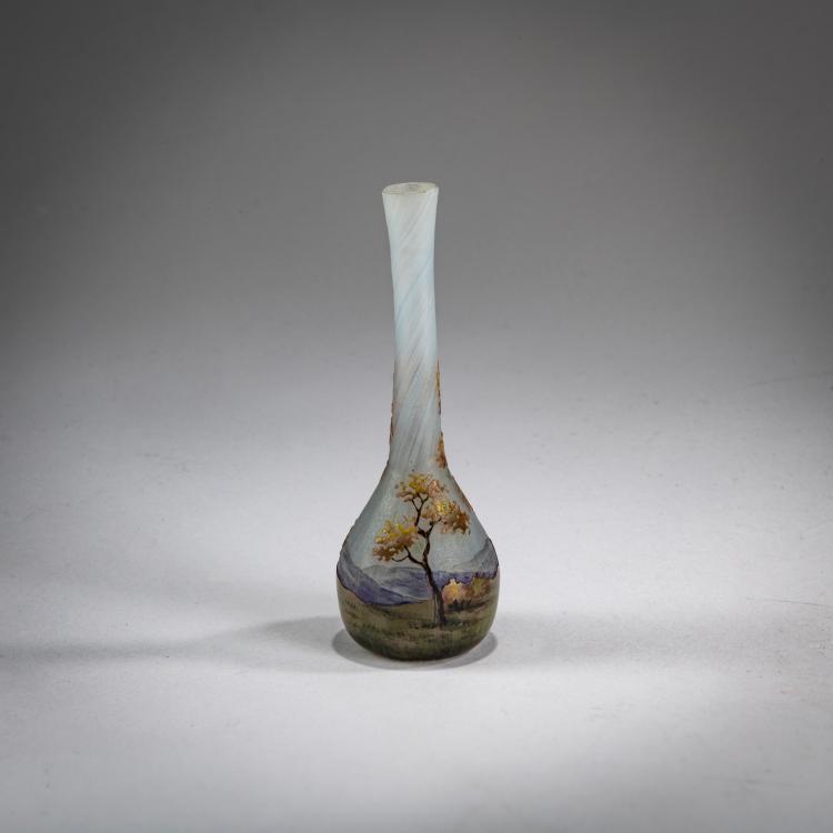 Bild 1 zu Objekt, Miniaturvase 'Paysage en &eacute;t&eacute;', 1903-05, Daum Fr&egrave;res, Nancy, 178A 14