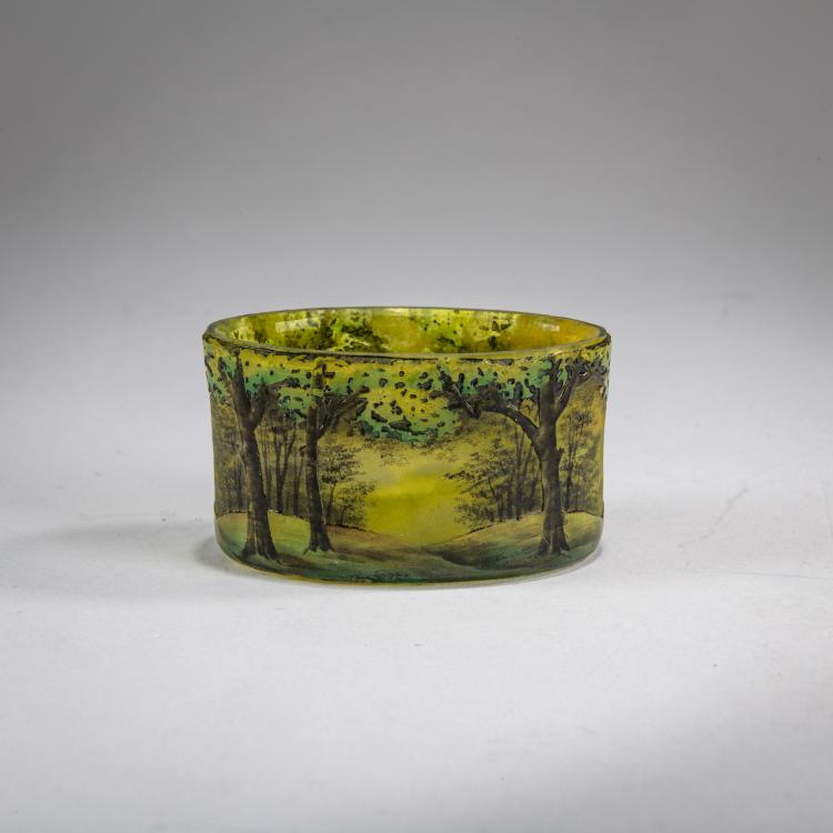 Hauptbild zu Objekt, Miniaturvase 'Paysage en &eacute;t&eacute;', 1903-05, Daum Fr&egrave;res, Nancy, 178A 15