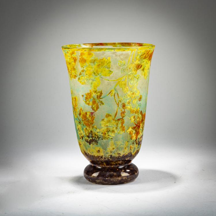 Bild 3 zu Objekt, Vase 'Vigne vierge', um 1910, Daum Fr&egrave;res, Nancy, 178A 36