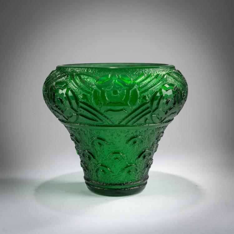Hauptbild zu Objekt, Large vase, c. 1930, Daum Fr&egrave;res, Nancy, 178A 49