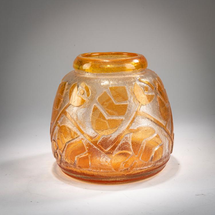 Hauptbild zu Objekt, Vase, um 1930, Daum Fr&egrave;res, Nancy, 178A 50