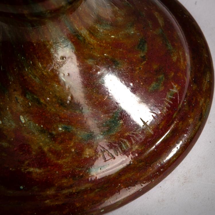 Bild 2 zu Objekt, Gro&szlig;e Vase 'Jades' mit Applikationen, um 1920, Daum Fr&egrave;res, Nancy, 178A 42