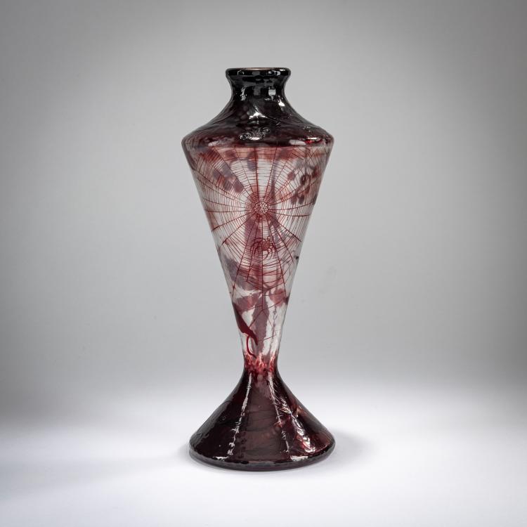 Hauptbild zu Objekt, Martel&eacute;-Vase 'Virginia Creeper and Spider', c. 1896-99, Daum Fr&egrave;res, Nancy, 178A 7