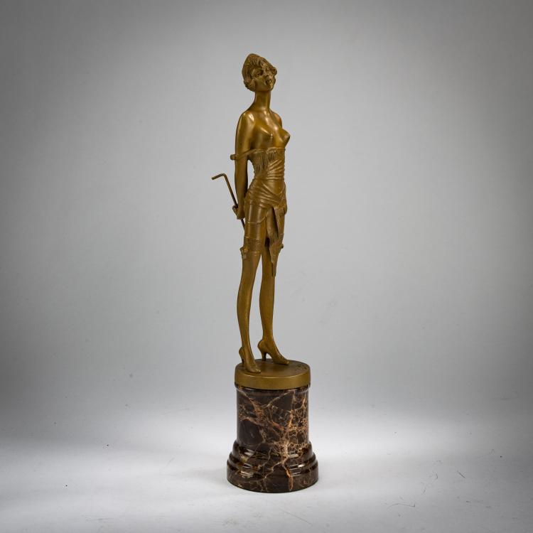 Bild 1 zu Objekt, Kleine Bronzefigur 'La Cravache', um 1925, Bruno Zach, 178A 278