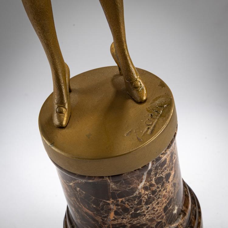 Bild 3 zu Objekt, Kleine Bronzefigur 'La Cravache', um 1925, Bruno Zach, 178A 278