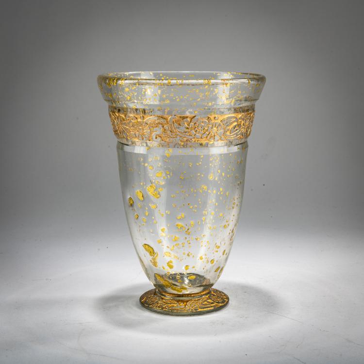 Hauptbild zu Objekt, Bechervase, um 1930, Daum Fr&egrave;res, Nancy, 178A 55