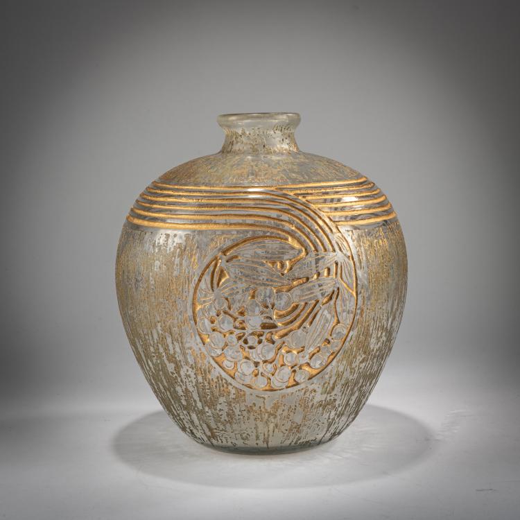 Hauptbild zu Objekt, Bauchige Vase, um 1930, Daum Fr&egrave;res, Nancy, 178A 57