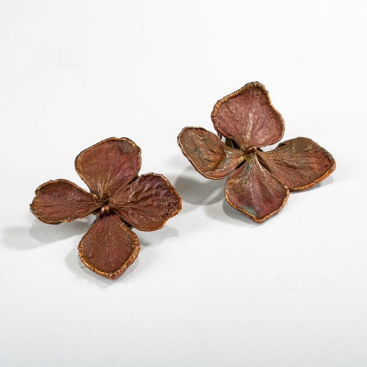 Bild 1 zu Objekt, Paar Ohrclips 'Hortensia', 1980er Jahre, Claude Lalanne, 178C 958