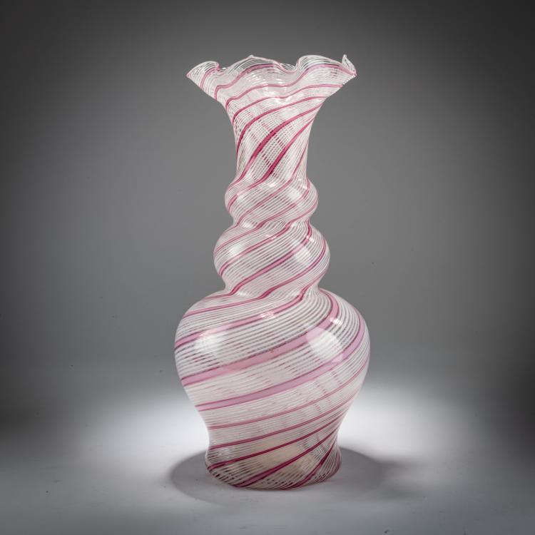 Hauptbild zu Objekt, Vase 'Mezza filigrana', um 1950, Dino Martens, Toso, Aureliano, Murano, 179B 589