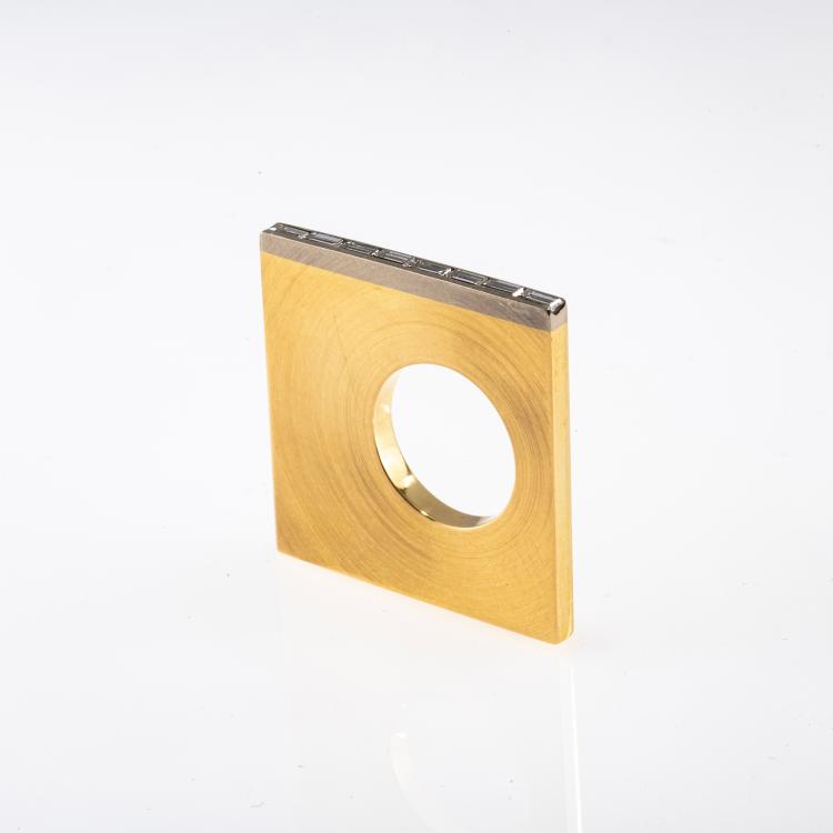 Hauptbild zu Objekt, Little finger ring with diamonds, Gernot Leibold, 178C 1005