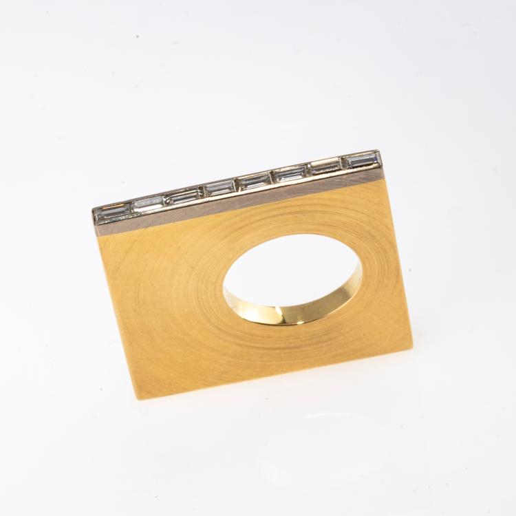 Bild 1 zu Objekt, Little finger ring with diamonds, Gernot Leibold, 178C 1005