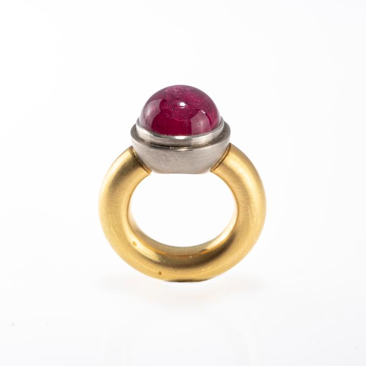 Hauptbild zu Objekt, Cocktailring mit Rubelith, Gernot Leibold, 178C 1009