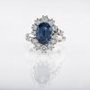 Entouragering mit Saphir und Diamanten