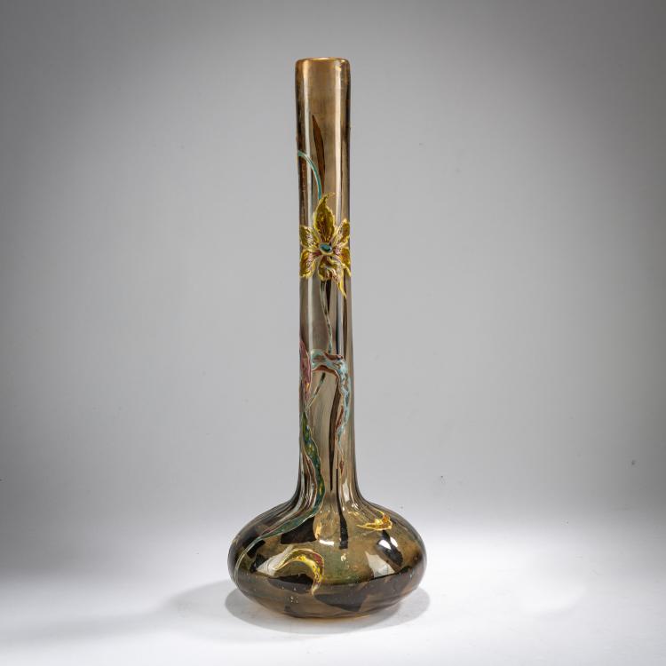Bild 1 zu Objekt, Hohe Stangenvase 'Tulipes de Perroquet', um 1897/98, Emile Gall&eacute;, Gall&eacute;, Nancy, 178A 62