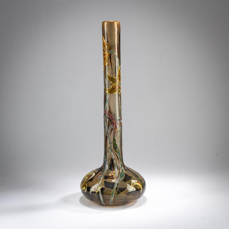 Bild 2 zu Objekt, Hohe Stangenvase 'Tulipes de Perroquet', um 1897/98, Emile Gall&eacute;, Gall&eacute;, Nancy, 178A 62