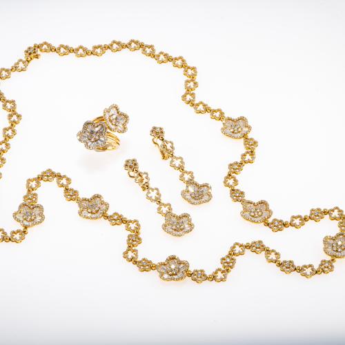 Exclusive diamond (34 ct.) parure from the 'LaFleur' collection, 2010s