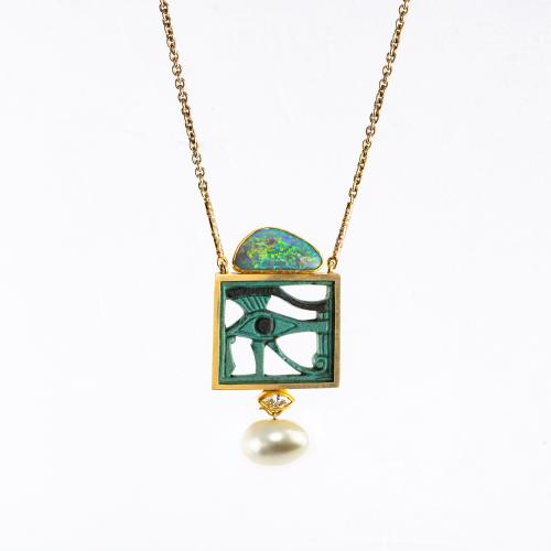 Halsschmuck mit Horusauge