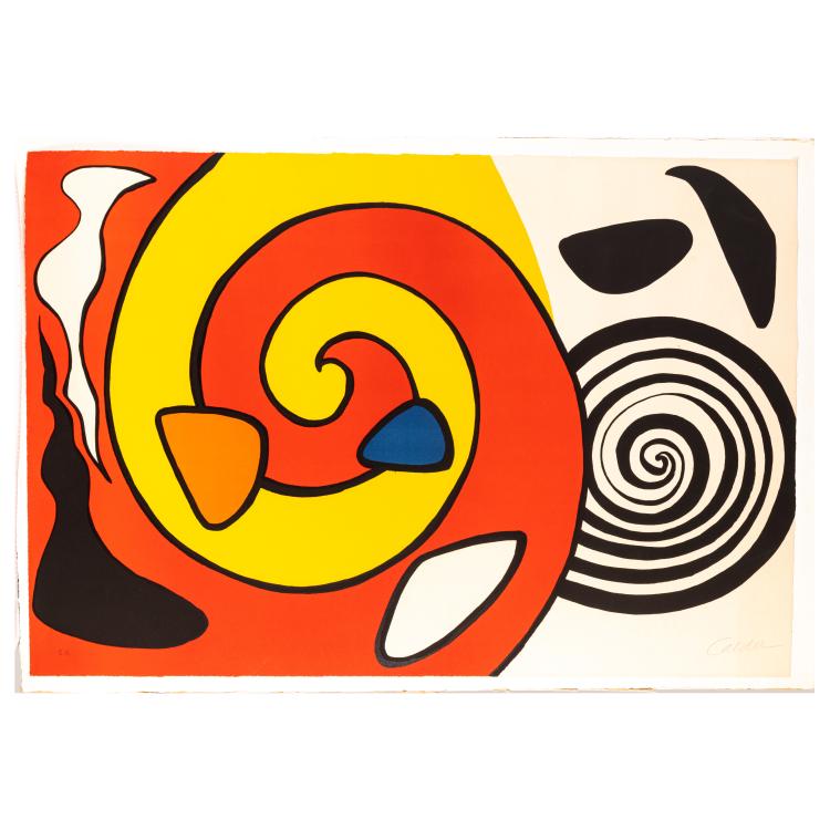 Hauptbild zu Objekt, 'Spirals and Forms', ca. 1965, Alexander Calder, 179C 645