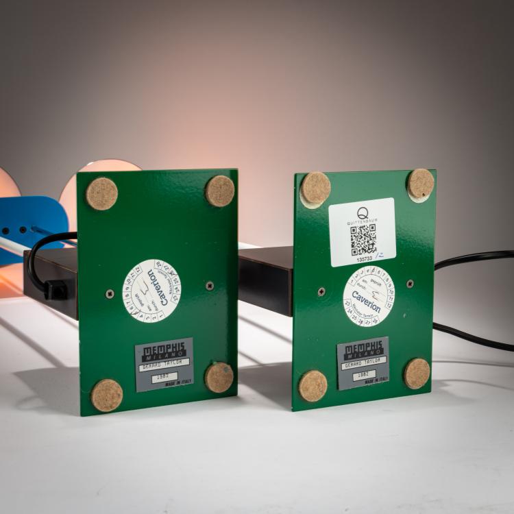 Bild 1 zu Objekt, Zwei Tischleuchten 'Picadilly', 1982 (Entwurf), Gerard Taylor, Memphis Milano, 179A 381