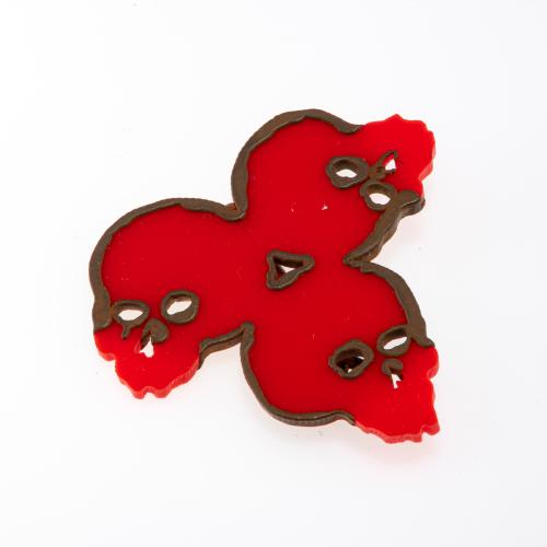 Brosche / Kragenschmücker 'Chari Deadhead', 2004