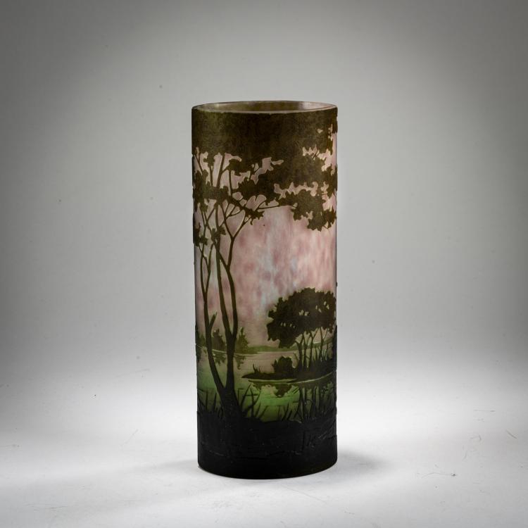 Hauptbild zu Objekt, Vase 'Paysage', um 1910, Daum Fr&egrave;res, Nancy, 178A 38
