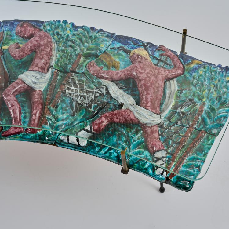 Bild 3 zu Objekt, Sofatisch 'Pescatore' - 'Cacciatore', um 1955, Otello Rosa (zugeschrieben), San Polo, Venedig, 178B 688