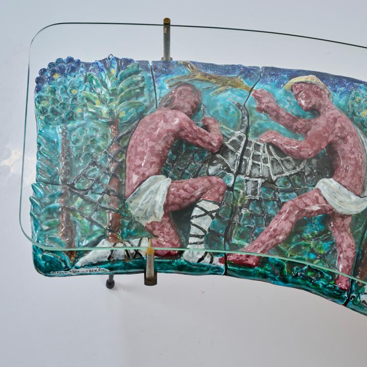 Bild 5 zu Objekt, Sofatisch 'Pescatore' - 'Cacciatore', um 1955, Otello Rosa (zugeschrieben), San Polo, Venedig, 178B 688