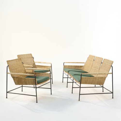 Three-seater sofa, two armchairs, 1960