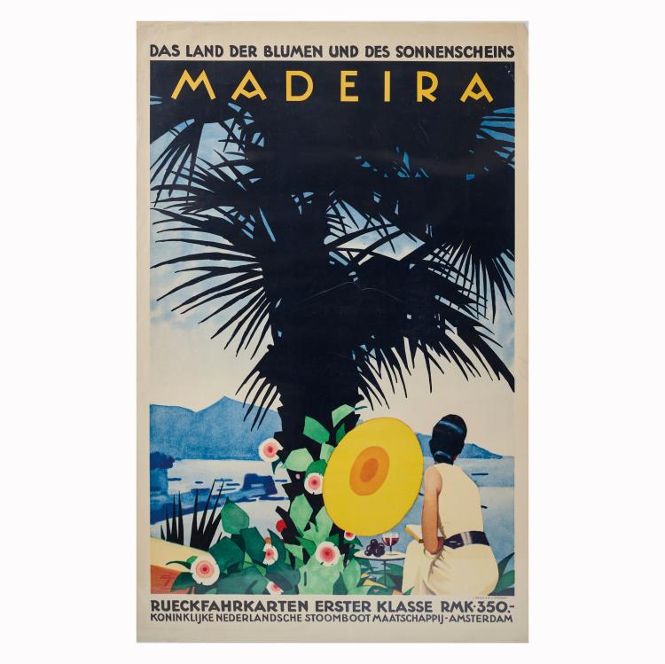 Hauptbild zu Objekt, Reiseplakat 'Madeira', um 1935, Ludwig Hohlwein, 178A 493