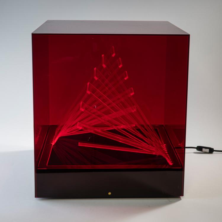 Bild 1 zu Objekt, 'cubo di teo' light object, c. 1970 (design), James Rivi&egrave;re, Centro Ricerche Arte Industria, Lissone, 178B 784