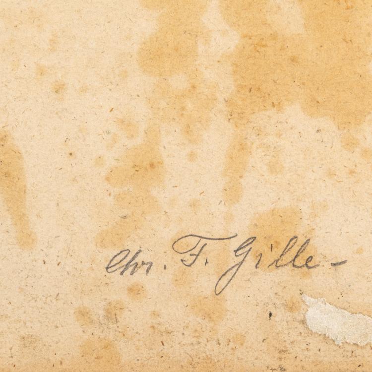 Bild 2 zu Objekt, Waldstudie, ca. 1830, Christian Friedrich Gille (zugeschrieben), 179C 748